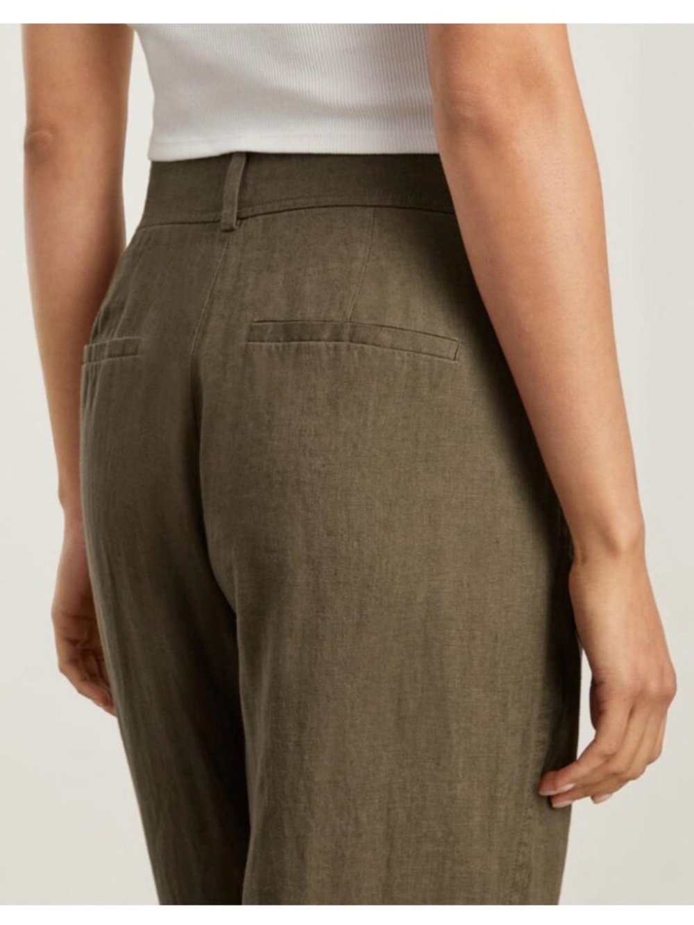 Everlane Linen Way High Pants in Beech - Picture 6 of 7